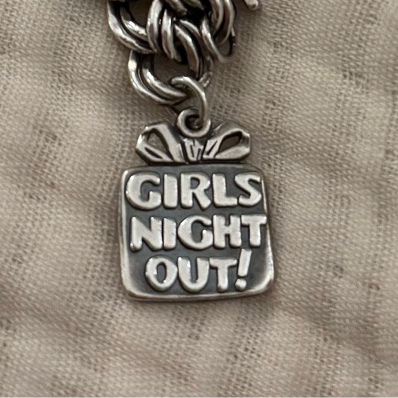 James Avery Retired Silver 'Girls Night Out' Charm - Picture 1 of 2